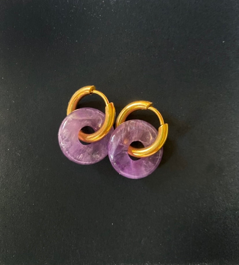 Pendientes Amatista
