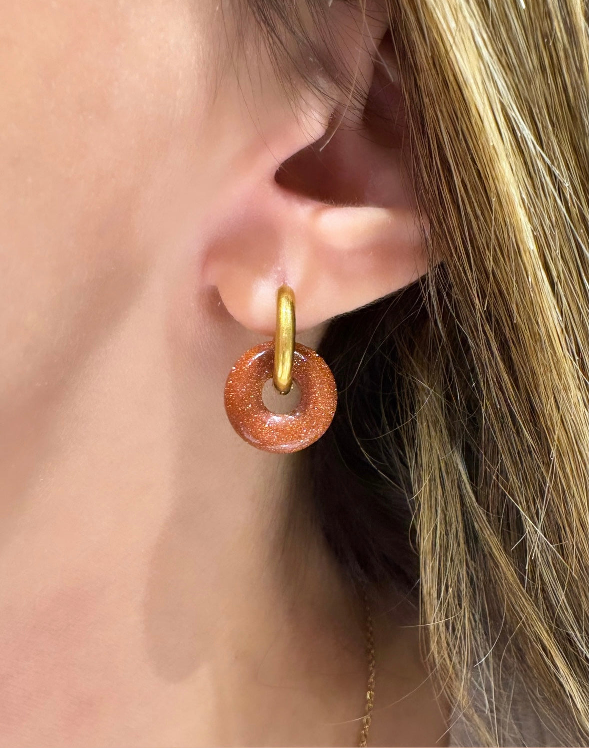Pendientes Arenisca Dorada