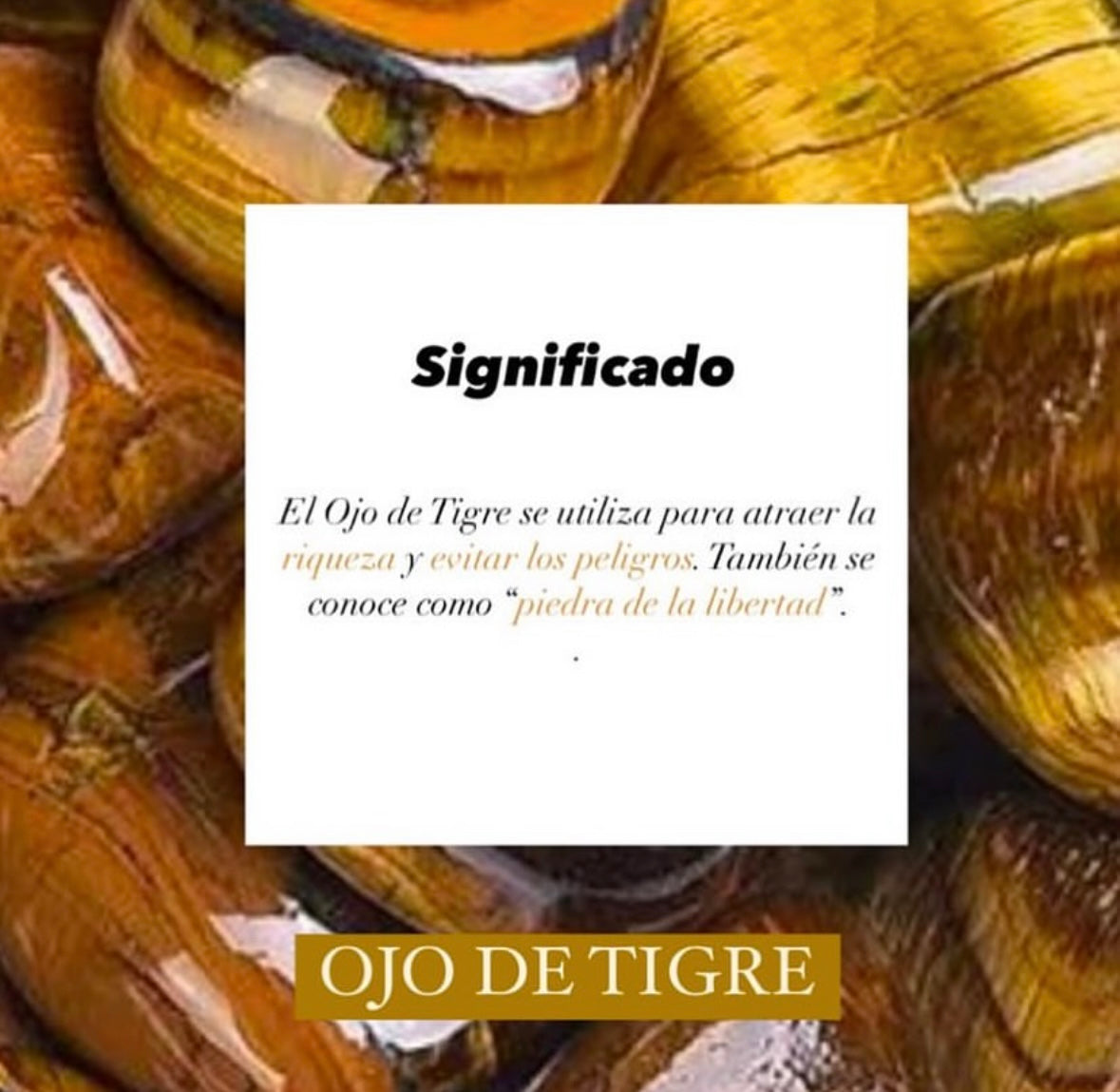 Pack Ojo de Tigre y Malaquita