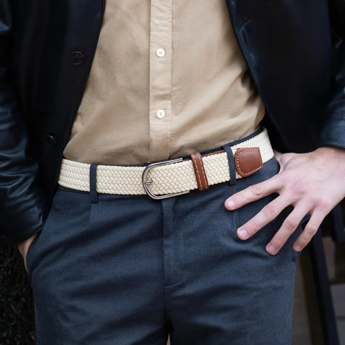 Cinturón Beige