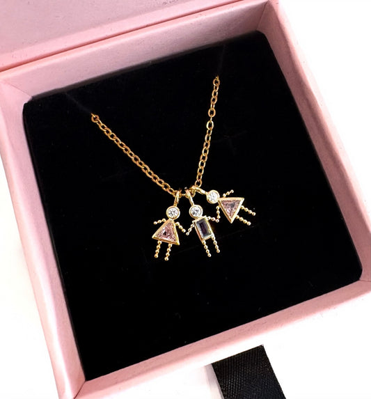 Colgante 2 Niñas + Niño