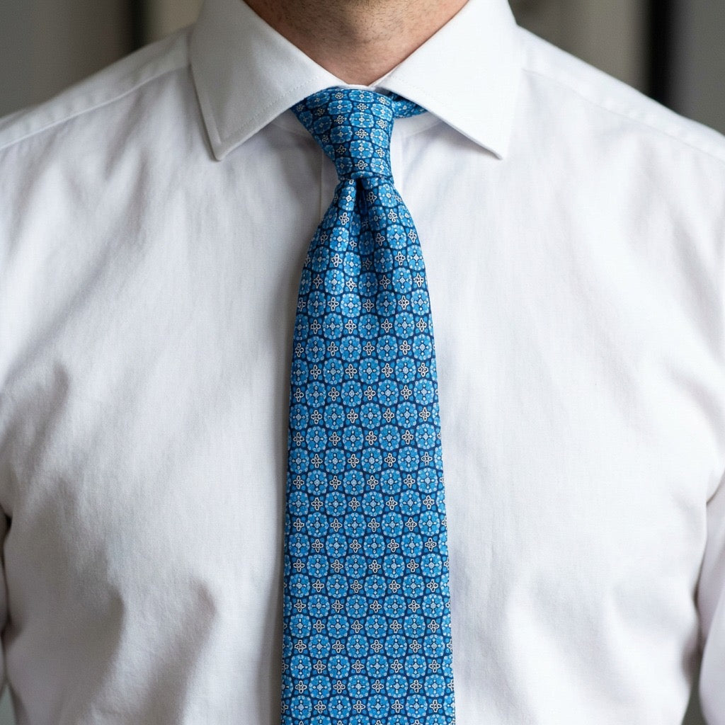 Corbata azul celeste