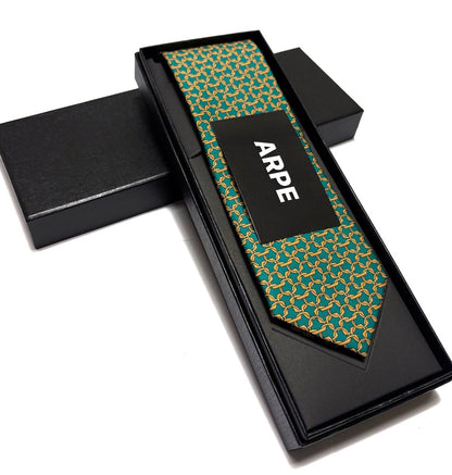 Corbata verde cadenas