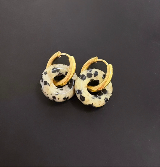 Pendientes Jaspe Dálmata
