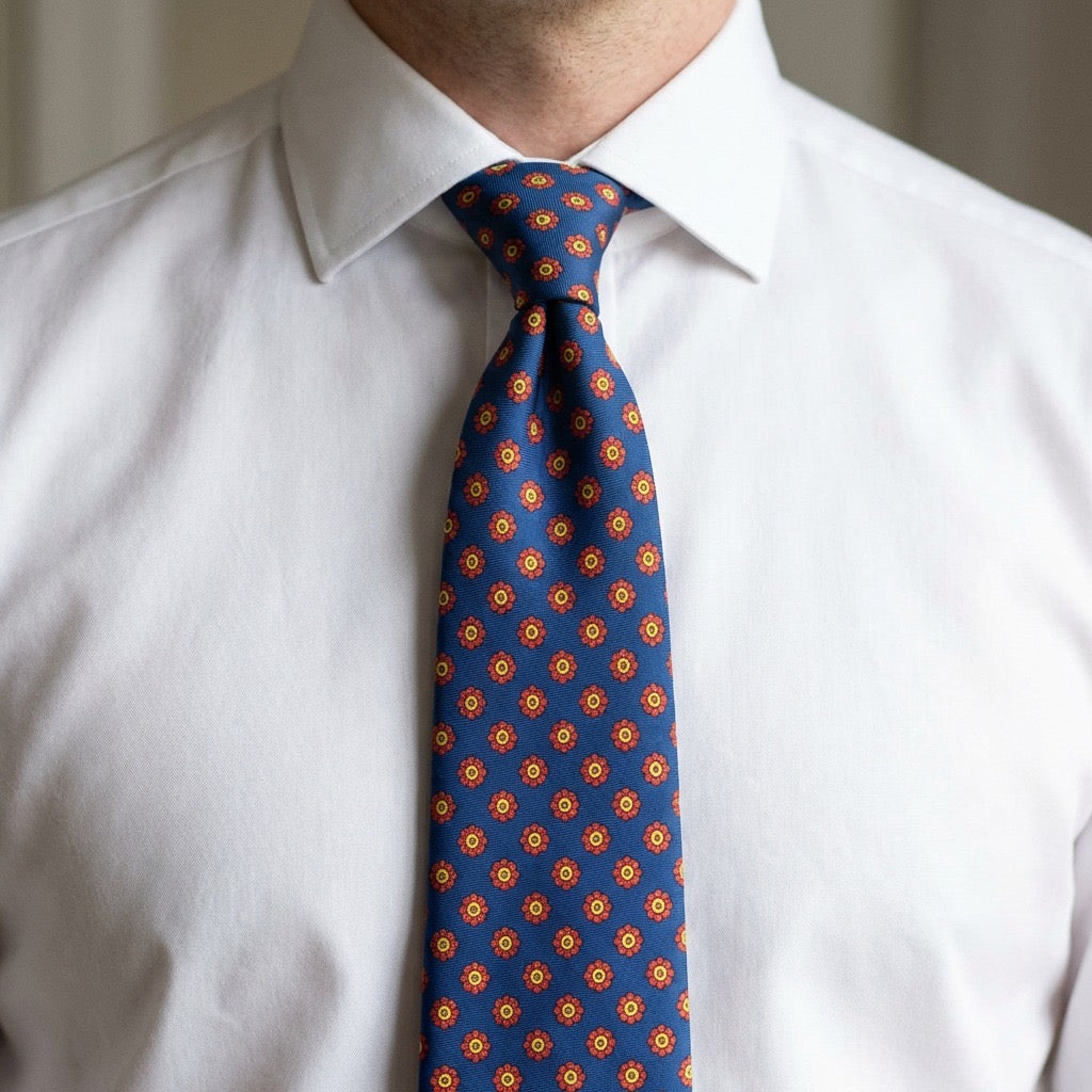 Corbata azul clásica