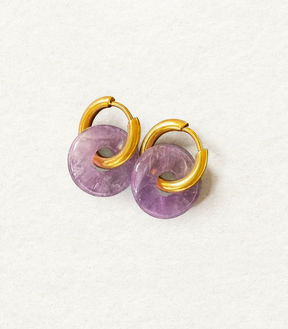 Pendientes Amatista