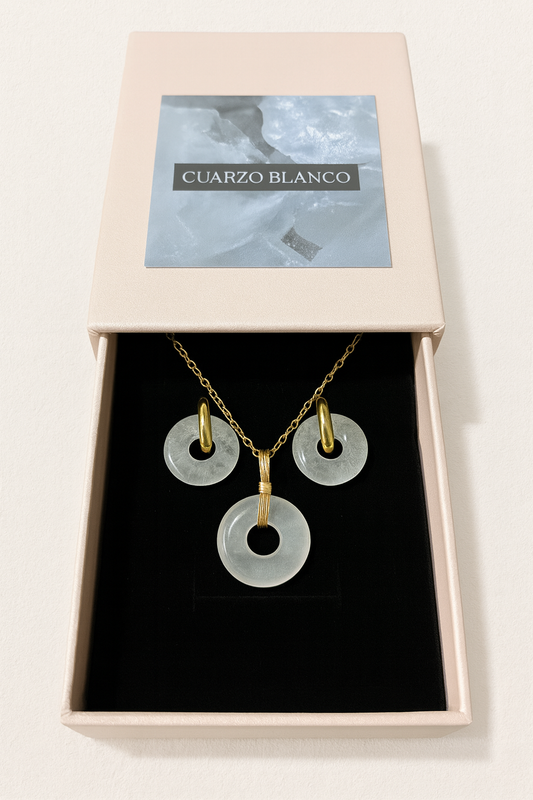 Conjunto CUARZO BLANCO🤍