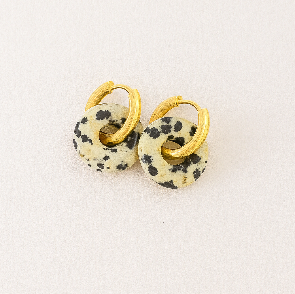 Pendientes Jaspe Dálmata