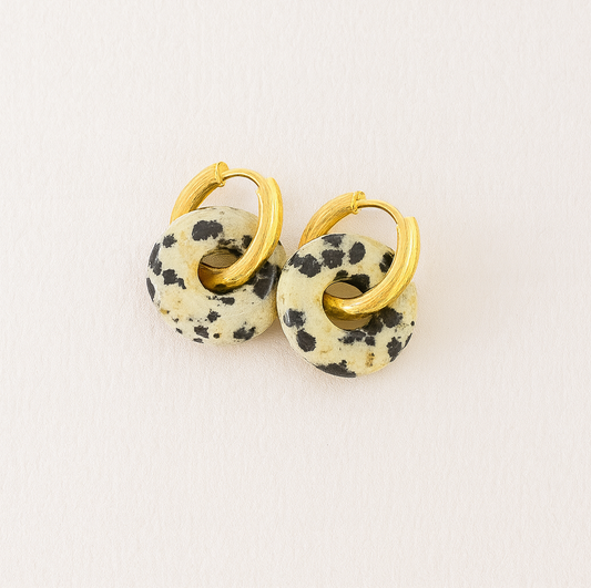 Pendientes Jaspe Dálmata