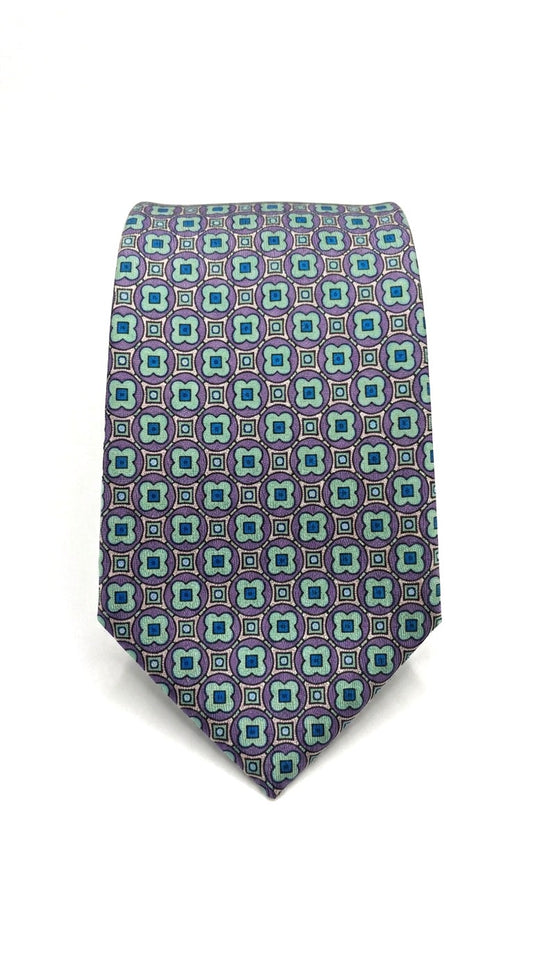 Corbata celeste geométrico