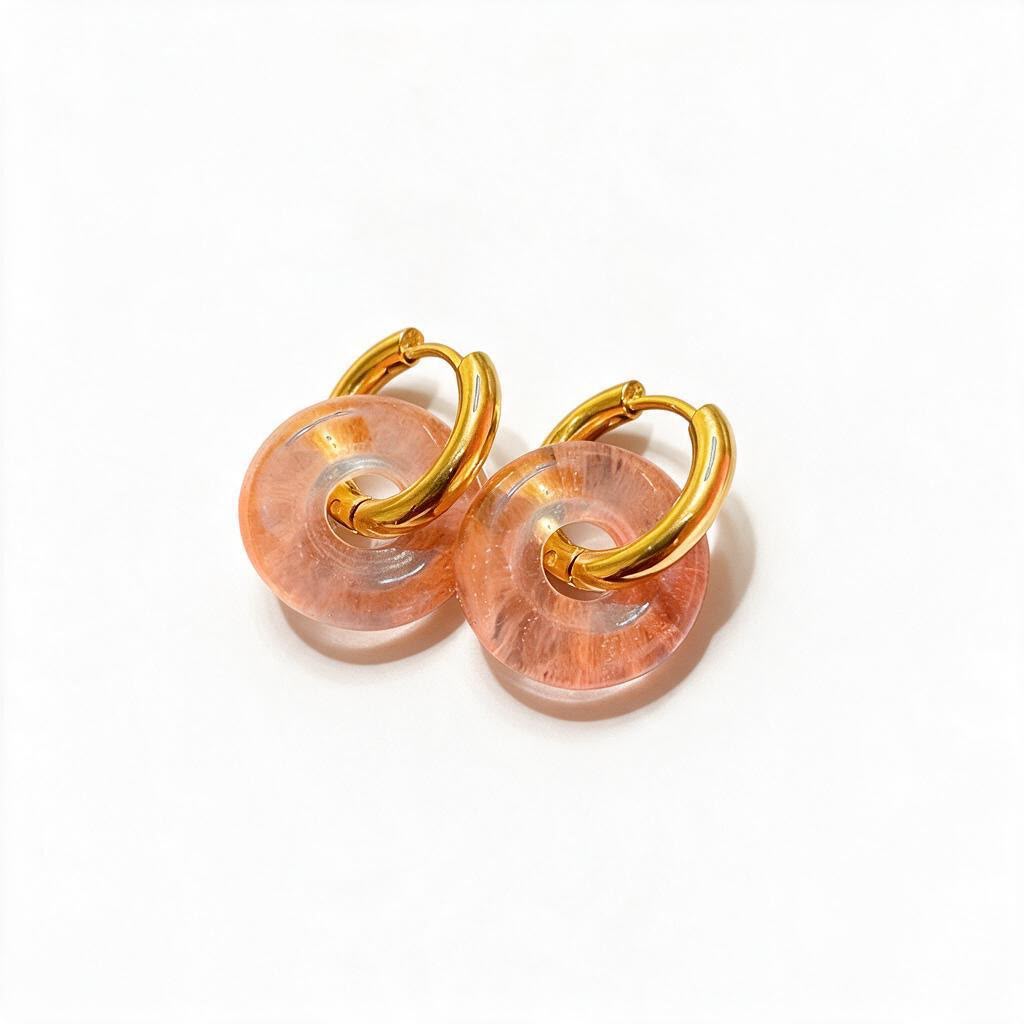Pendientes Cuarzo Rojo