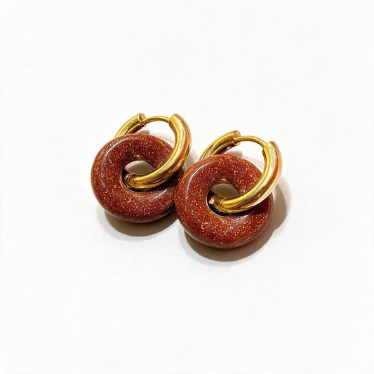 Pendientes Arenisca Dorada