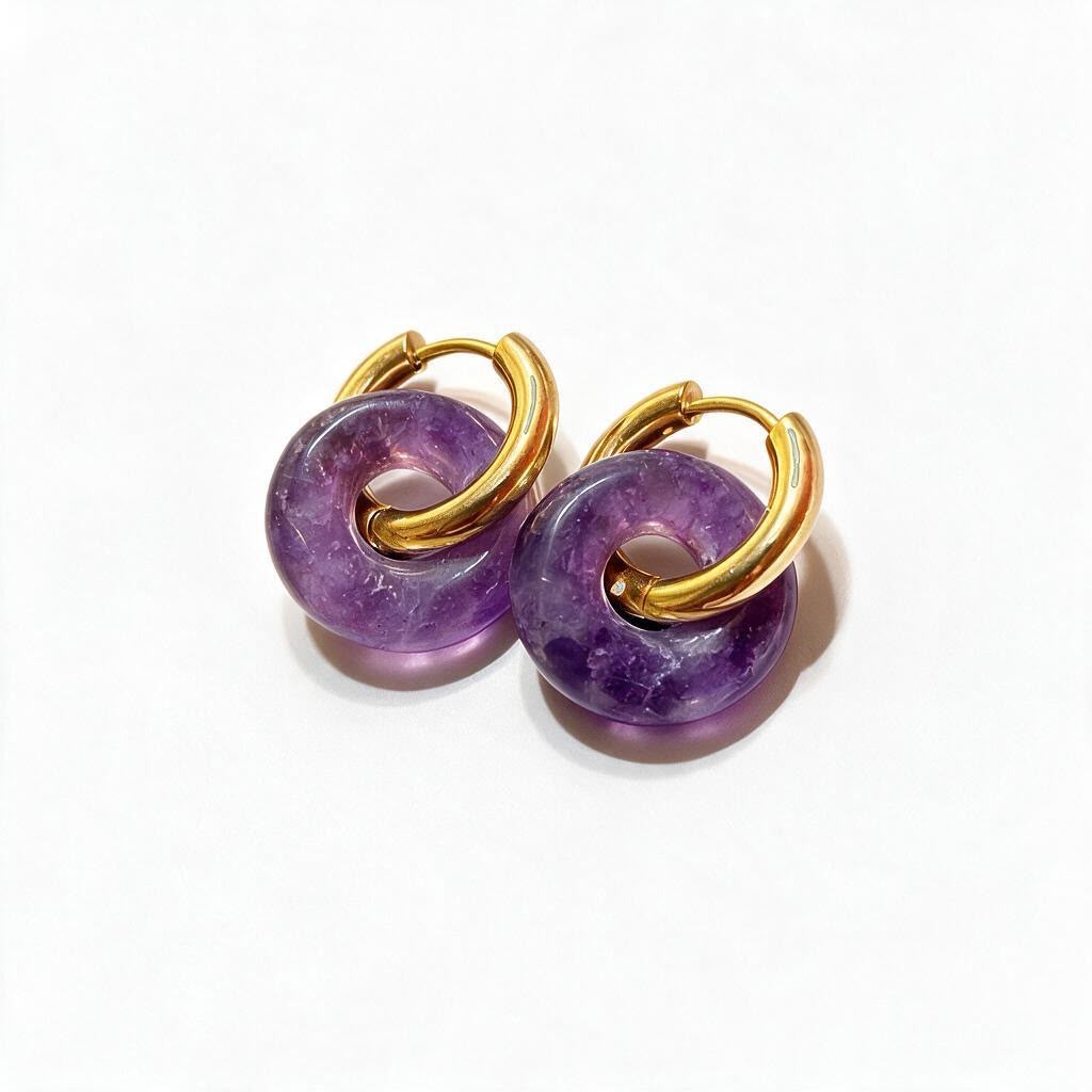 Pendientes Amatista